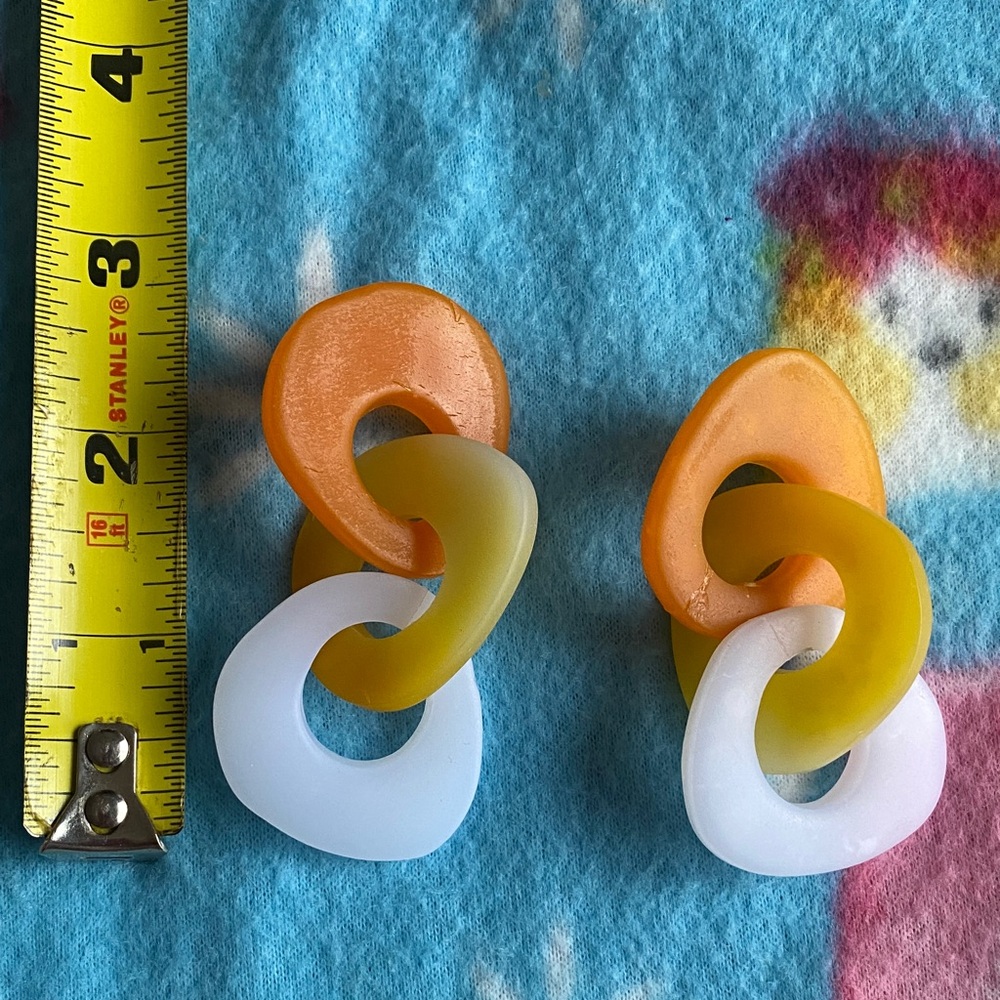 Colorful Linked Earrings